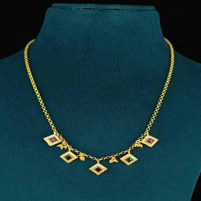 American diamond jewellery necklace set