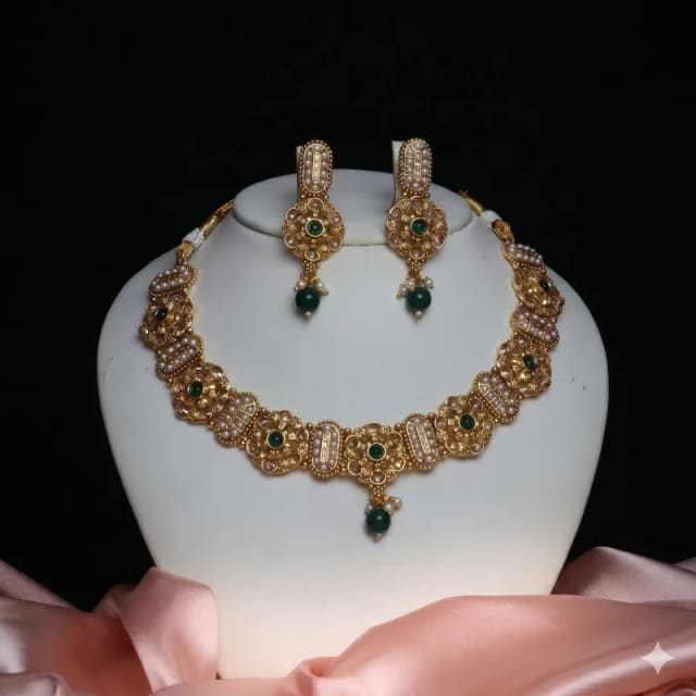 American diamond jewellery necklace set