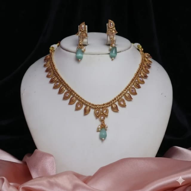 American diamond jewellery necklace set